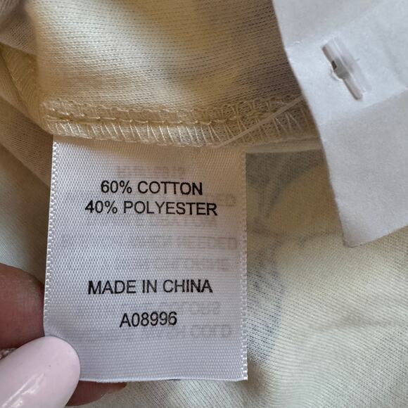 Appleseed's Two Piece Pajama Set Floral Lace Trim Size Medium Cotton Pants EUC - Picture 8 of 15